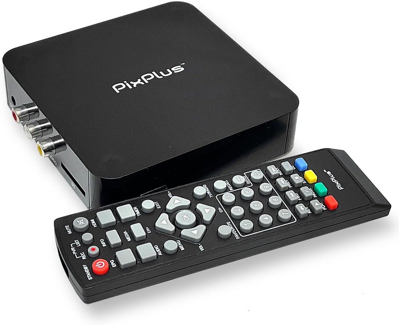 PixPlus ATSC Digital Converter Box for TV, HDMI Cable Recording Recording Function Output USB LED Timer Display 64GB - Image 1